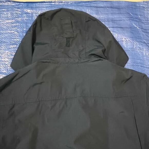 Eddie Bauer Parka Outdoor Jacket Nylon Blue Windbreaker Rainproof Small - Picture 6 of 10